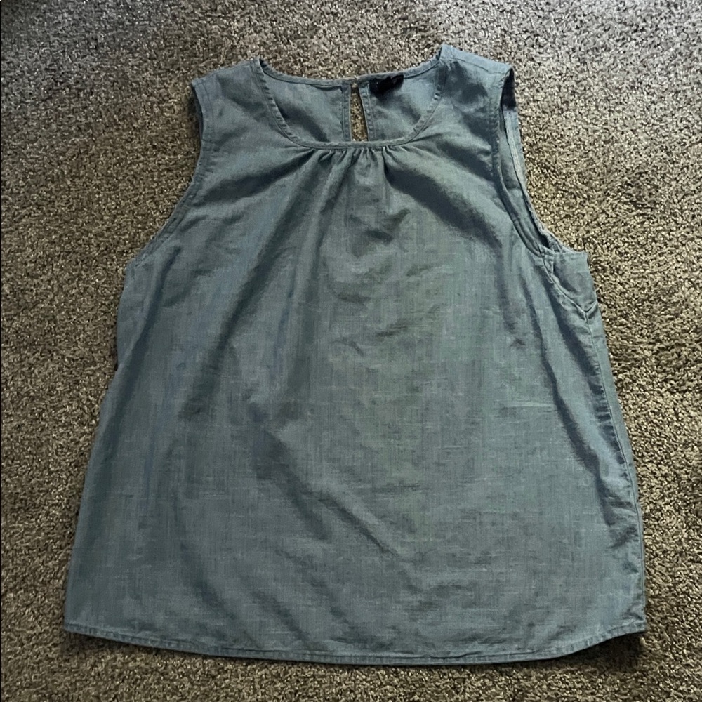J. Crew Blue Sleeveless Tank Top